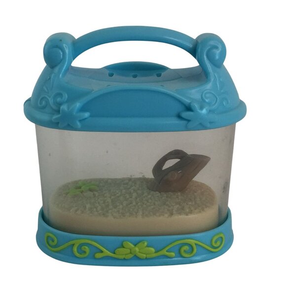 Littlest Pet Shop LPS Pink Hermit Crab #1403 & Brown #1008 with Terrarium - Picture 11 of 12